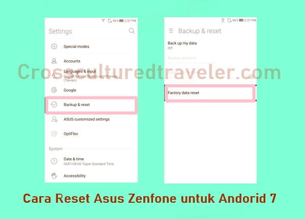 Cara Reset Asus Zenfone Semua Tipe Untuk Andorid 7 (nougat)